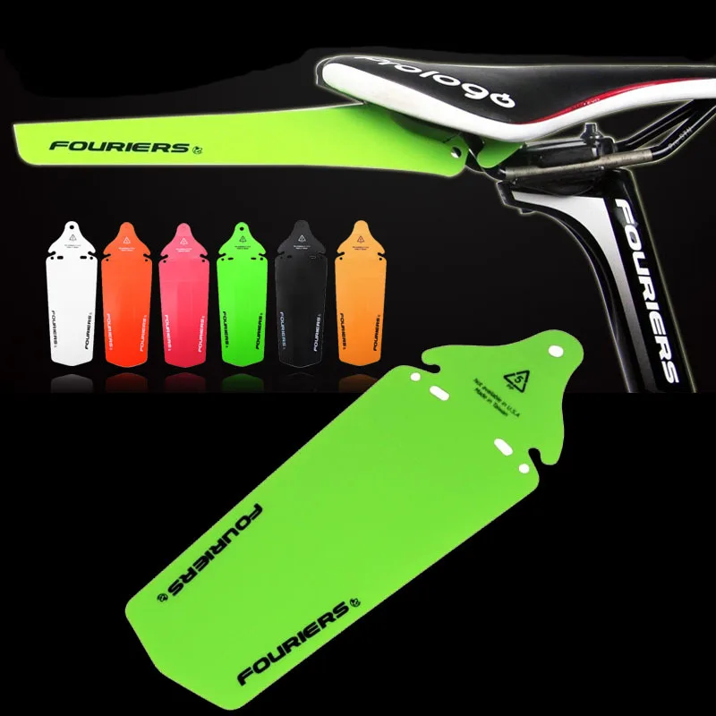 

1 guardabarros trasero silla carril Fender barro guardias para MTB DH de engranaje fijo guardabarros PP guardabarros bicicleta