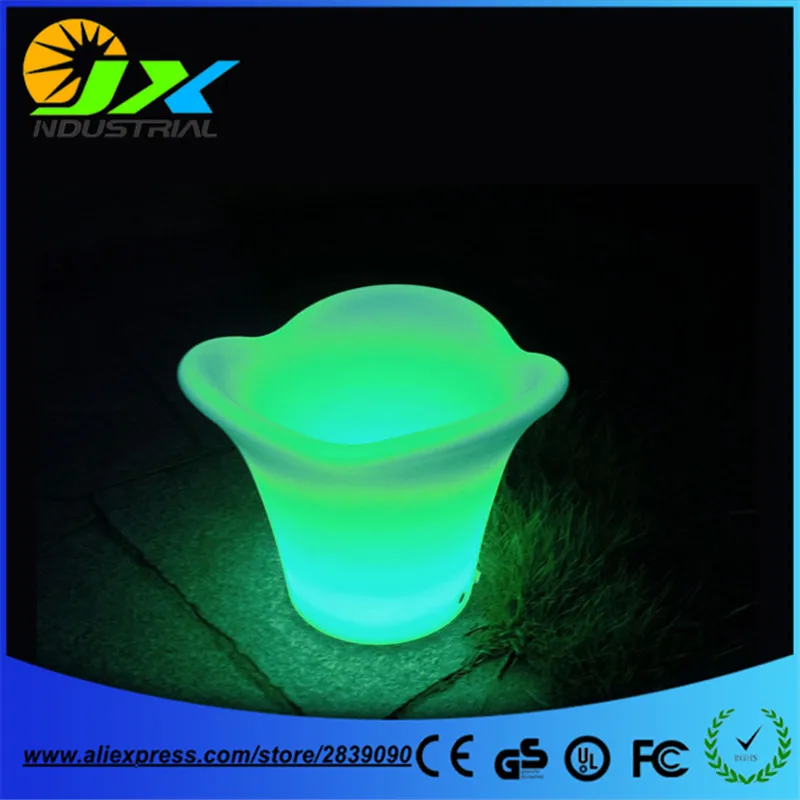 

34cm*34cm*27cm Cool Party LED Ice Bucket Double Layer Event Night Club KTV LED Beer RGB Color-Changing Flashing Light ice Wine