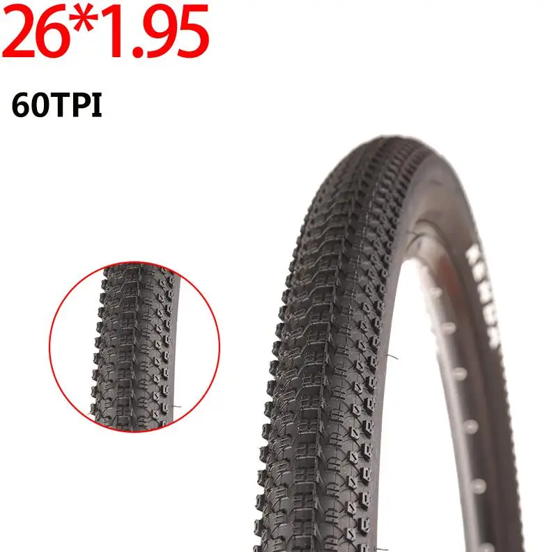 26*1.95in MTB Bike Cycling Bicycle Tire Mountain Tyre 60TPI Rubber Outer Tires