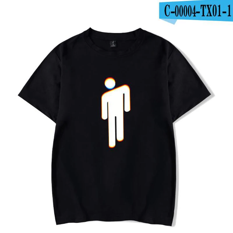 Уличная футболка в стиле хип-хоп Billie Eilish Harajuku, Повседневная футболка с круглым вырезом и короткими рукавами для мужчин и женщин, крутая футболка с графическим рисунком в стиле хипстер - Цвет: 020