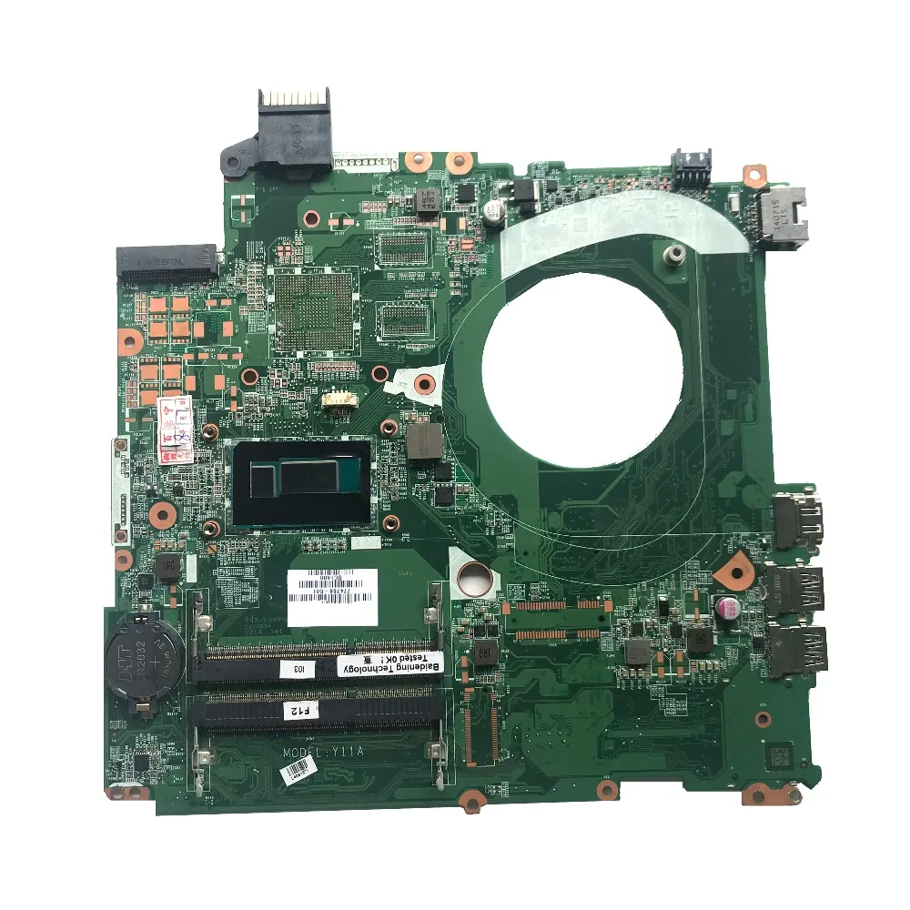 SZWXZY отлично подходит для материнской платы ноутбука HP 15-P 774768-501 DDR3 I3-4030U процессор