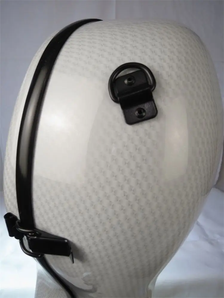 

white colour hard composite carbon fiber cello case 4/4,two bow holders