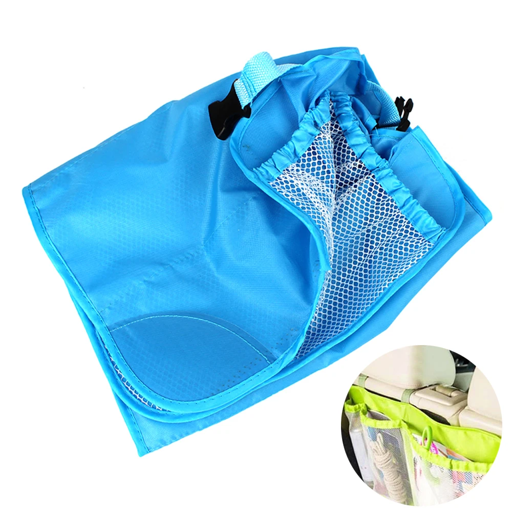 

Car Trunk Organizer Car Seat Back Storage Mesh Bag Auto Folding Luggage Bag 110cm*34cm Back Folding Zakka Bags