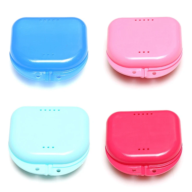 

2018 New Arrival Retainer Box Retainer Case Partial Denture Box Partial Denture Case Retainer Box Teeth Box Color Random