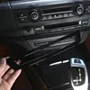 Черная декоративная накладка для BMW X5 E70 X6 E71 2008-2014, из нержавеющей стали, с центральной консолью, с регулировкой громкости и cd-образной рамой ► Фото 3/6