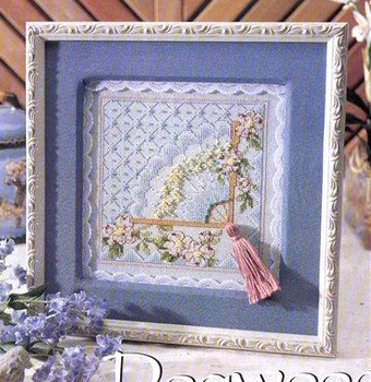 

Fishxx Cross Stitch B781flowers[Fan]cotton thread and cloth , water-soluble printing,100% accurate pattern,11CT,embroidery