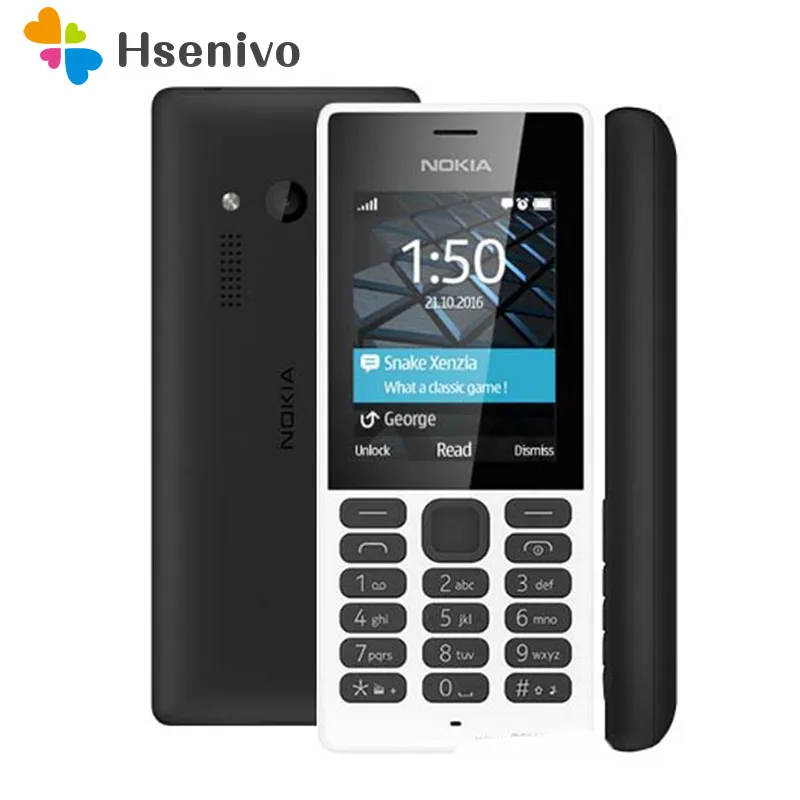 150 Dual Sim Nokia 150 2.4inch '2G GSM 1020mAh разблокированный дешевый Восстановленный сотовый телефон Восстановленный