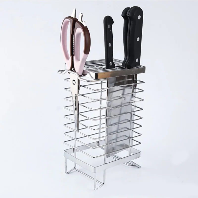

kitchen storage rack accessories organizers multi-function 304 knife holder item