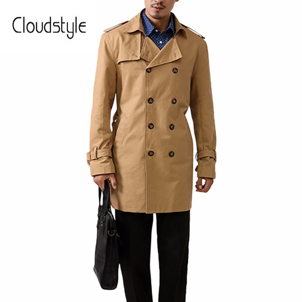 Plus Size 8XL Male Overcoat Thicken 2018 Fashion Business Dust Coat Men