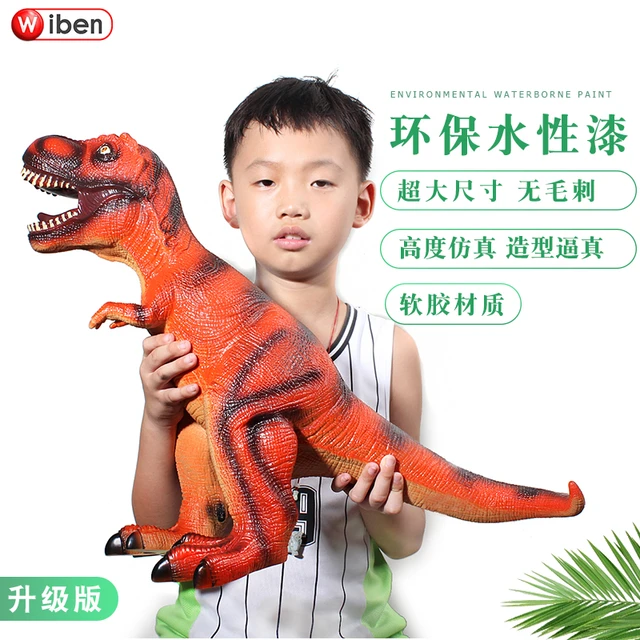 Bonecos de plástico com dinossauro, bonecos realistas com design realista  de animais tiranossauro, brinquedo de dinossauro - AliExpress