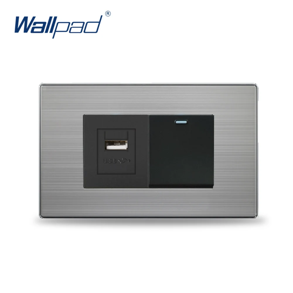 1 Gang Usb Socket With Switch Wallpad Wall Light Switch