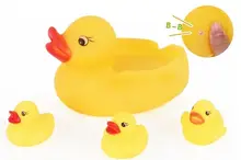 1 Set Cute Yellow Four Ducks Baby Infant Kids Bathing Floating Rubber Toys Party Supplies Bath Toy