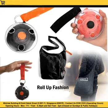

Folding Portable Shopping Bag Small Disc Telescopic Messenger