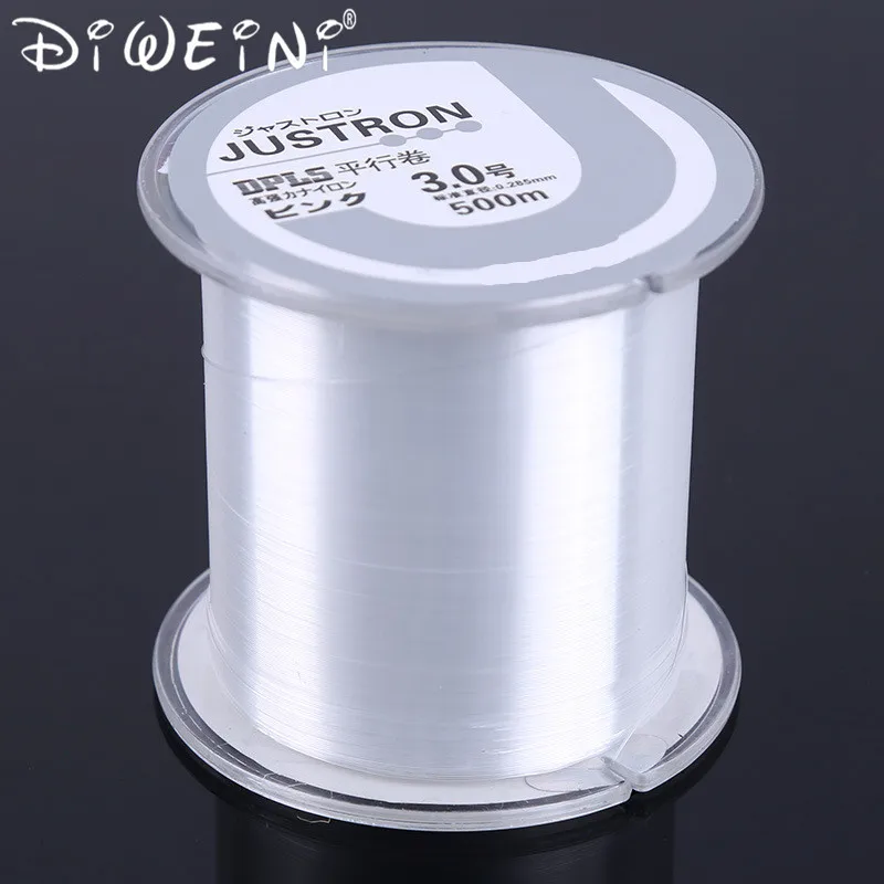 

4 Colors Fluorocarbon Fishing Line 500M Rally 0.9-19.5kg Main Line Fly Fishing Line pesca
