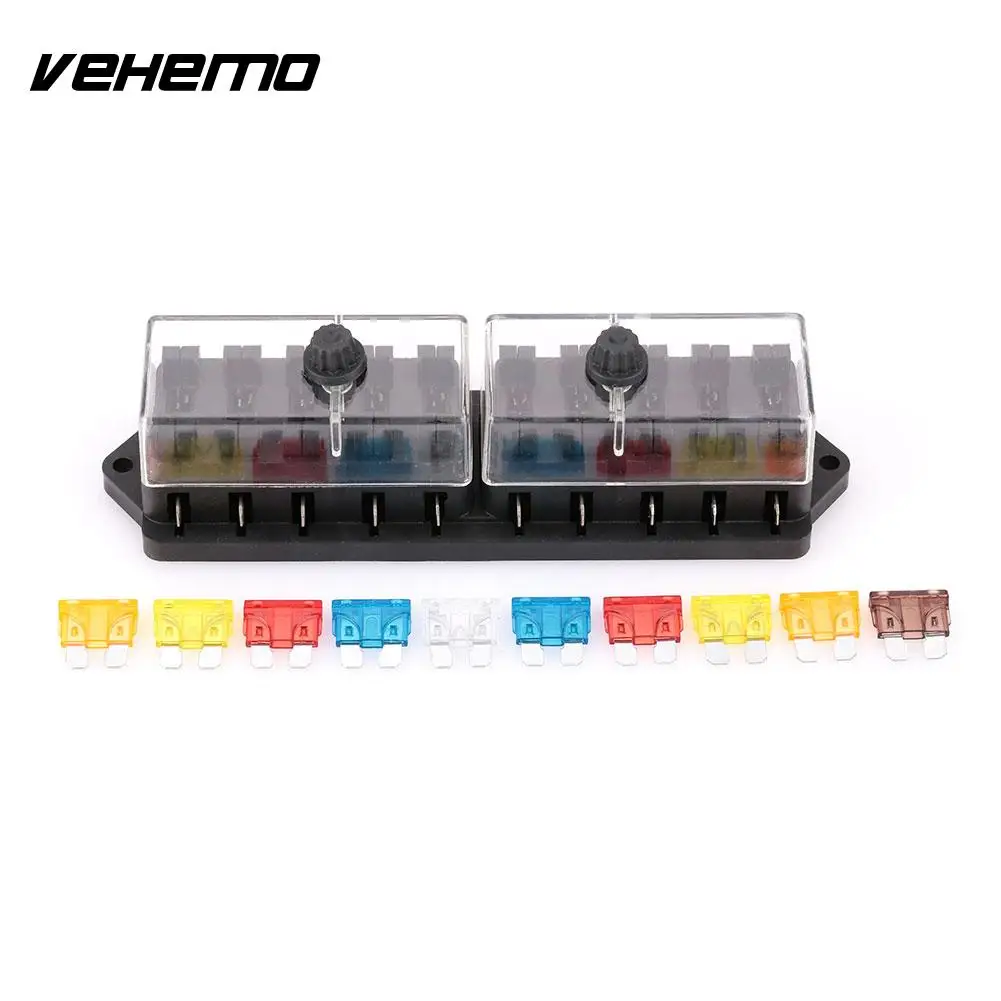 VEHEMO DC32V ABS Car Auto Motor Multipath Way Fuse Box