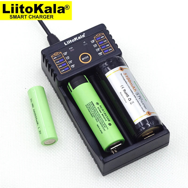 Зарядное устройство Liitokala для аккумуляторов зарядное 18650 1 2 В 3 7 в AA/AAA 26650 10440 16340 25500