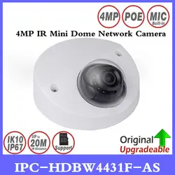 Dahua IPC-HDBW4431F-AS 4MP ИК Мини купольная сетевая IP Камера 20 м ИК Поддержка Micro SD карты Smart обнаружения H.265 WDR IP67 IK10 PoE