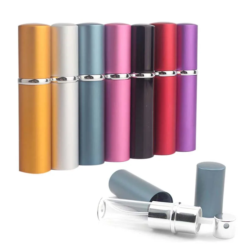 

2019 Hot Sale Mini Portable For Travel Aluminum Refillable Perfume Bottle With Spray&Empty Cosmetic Containers With Atomizer