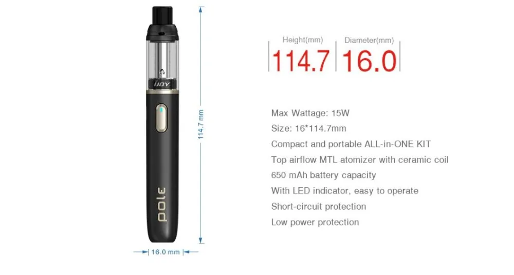 iJoy Pole Pod 650mAh Starter Kit-3