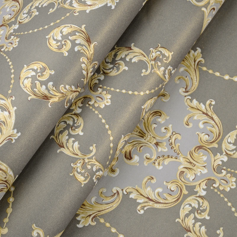 European Style Classic 3d Embossed Wallpaper Luxury Textured Damascus Vinyl Wall Paper Home Decor Bedroom Living Room Background