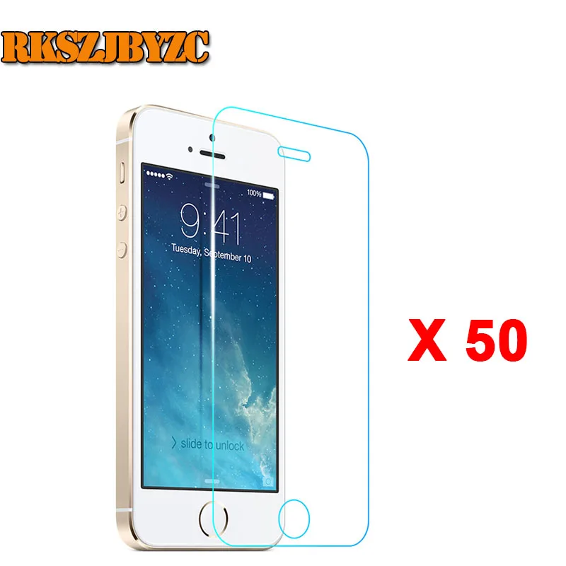 imágenes para 50 unids/lote 2.5D Ultra Thin HD Clear 9 H a prueba de Explosiones Templado protector de pantalla de cristal para iphone 5 5s 5c cubierta de guardia película imágenes para 50 unids/lote 2.5D Ultra Thin HD Clear 9 H a prueba de Explosiones Templado protector de pantalla de cristal para iphone 5 5s 5c cubierta de guardia película