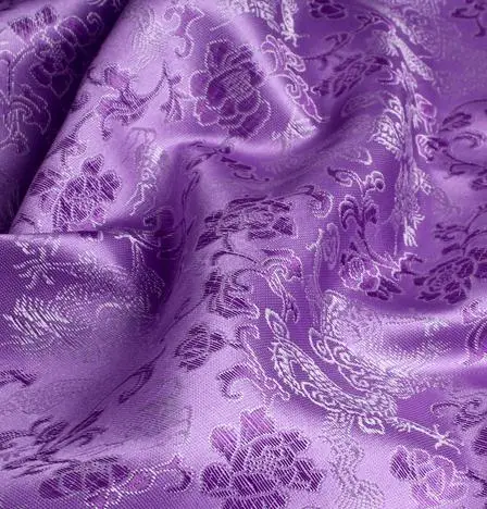 

90cm*100cm Brocade fabric costume baby clothing cosplay antique fabrics brocade purple bottom dragon grain wholesale