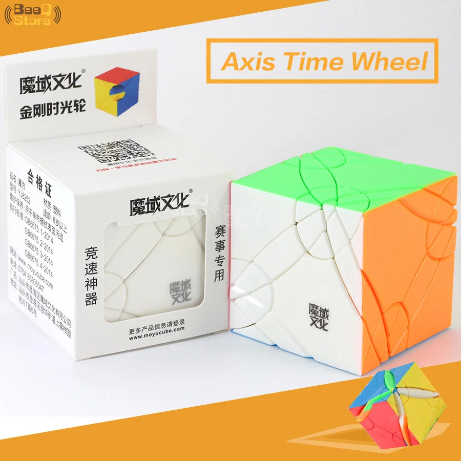 

MoYu Axis Time Wheel Cube Magic Cube Puzzle Toy for Competition Black Stickerless Strange-shape Twist Cube Hight Difficult