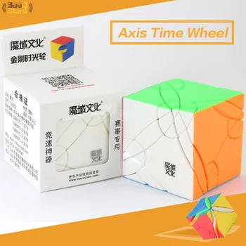 

MoYu Axis Time Wheel Cube Magic Cube Puzzle Toy for Competition Black Stickerless Strange-shape Twist Cube Hight Difficult