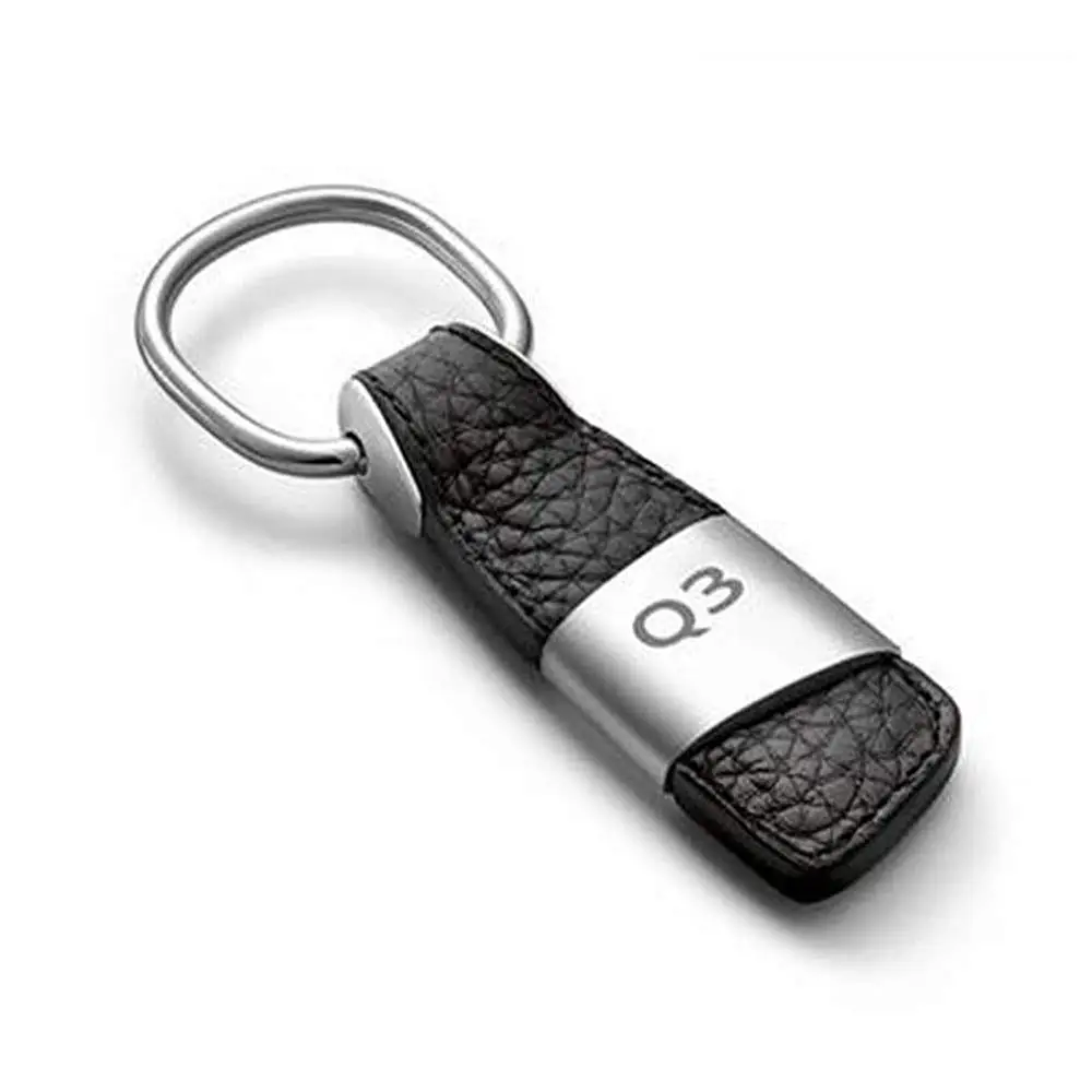 

Genuine Leather AUTO Key Chain,Luxury Premium Cowhide,Car Logo Keyring Keychain Keyfob For Audi Q3 Q5 Q7 TT