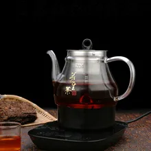 Электрический чайник для заваривания чая ароматизированный Электрический полностью автоматический утолщенный стеклянный паровой Черный Защита от перегрева