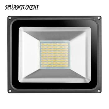 

HUAN JUN SHI 1PCS High Power Led Flood Light 100W 220V Led Reflector Spotlight Floodlight IP65 Waterproof Outdoor Led Lighting