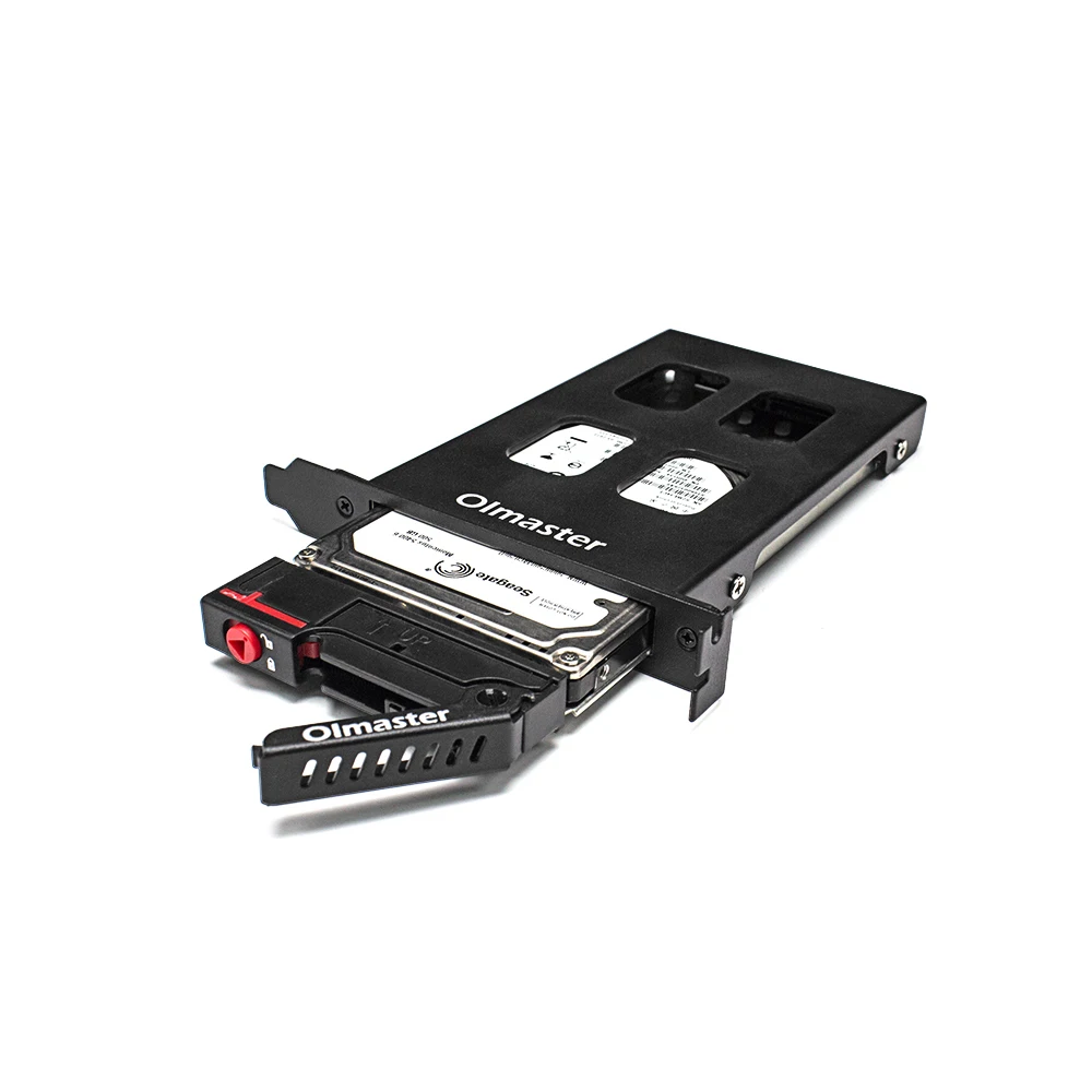 OImaster 2 5 дюймовый жесткий дисковый отсек PCI металлический замок SATA диск/SSD для