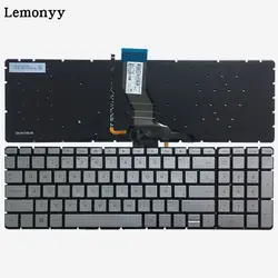 Испанская клавиатура для ноутбука hp ENVY X360 m6-aq000 15-aq000 m6-aq103dx m6-aq005dx m6-aq105dx SP Серебряная клавиатура с подсветкой