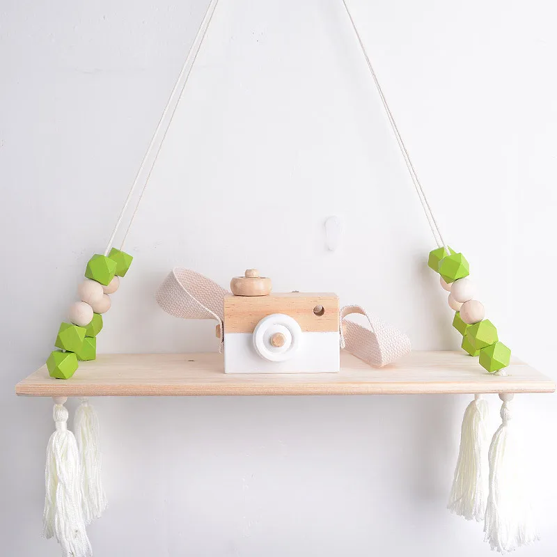 

1 шт. DIY Nordic детская комната декоративные настенные полки деревянные стены декоративный узор настенная с кисточкой бусины INS детские украшения вечерние декора подарки