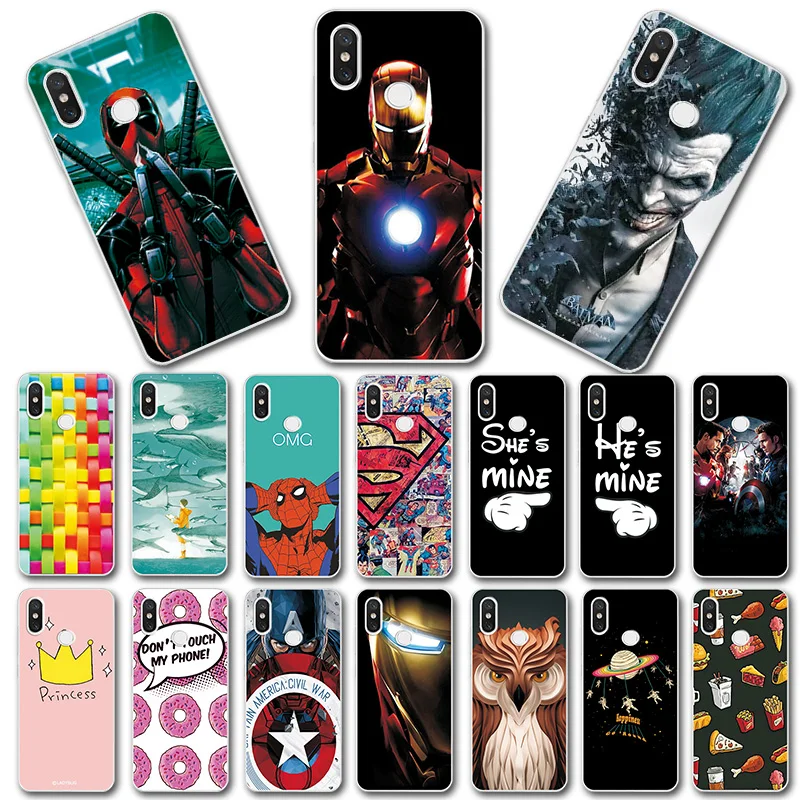

Captain Marvel Comics Case For Xiaomi Redmi Note 7 Case Cover For Redmi Note 8 7 6 5 Pro 4 4x Black TPU Phone Shell Redmi 8A 7A