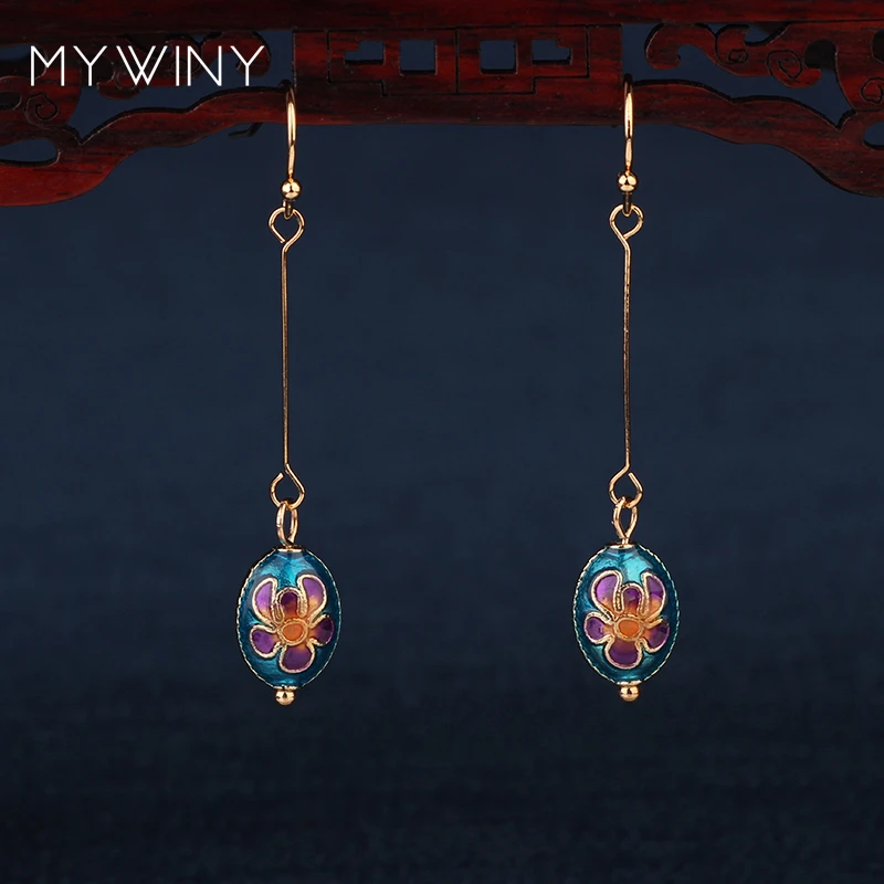 Pendientes De Frijoles Azules Pendientes Largos Pendientes Pendientes De Frijoles Azules Pendientes Largos Pendientes