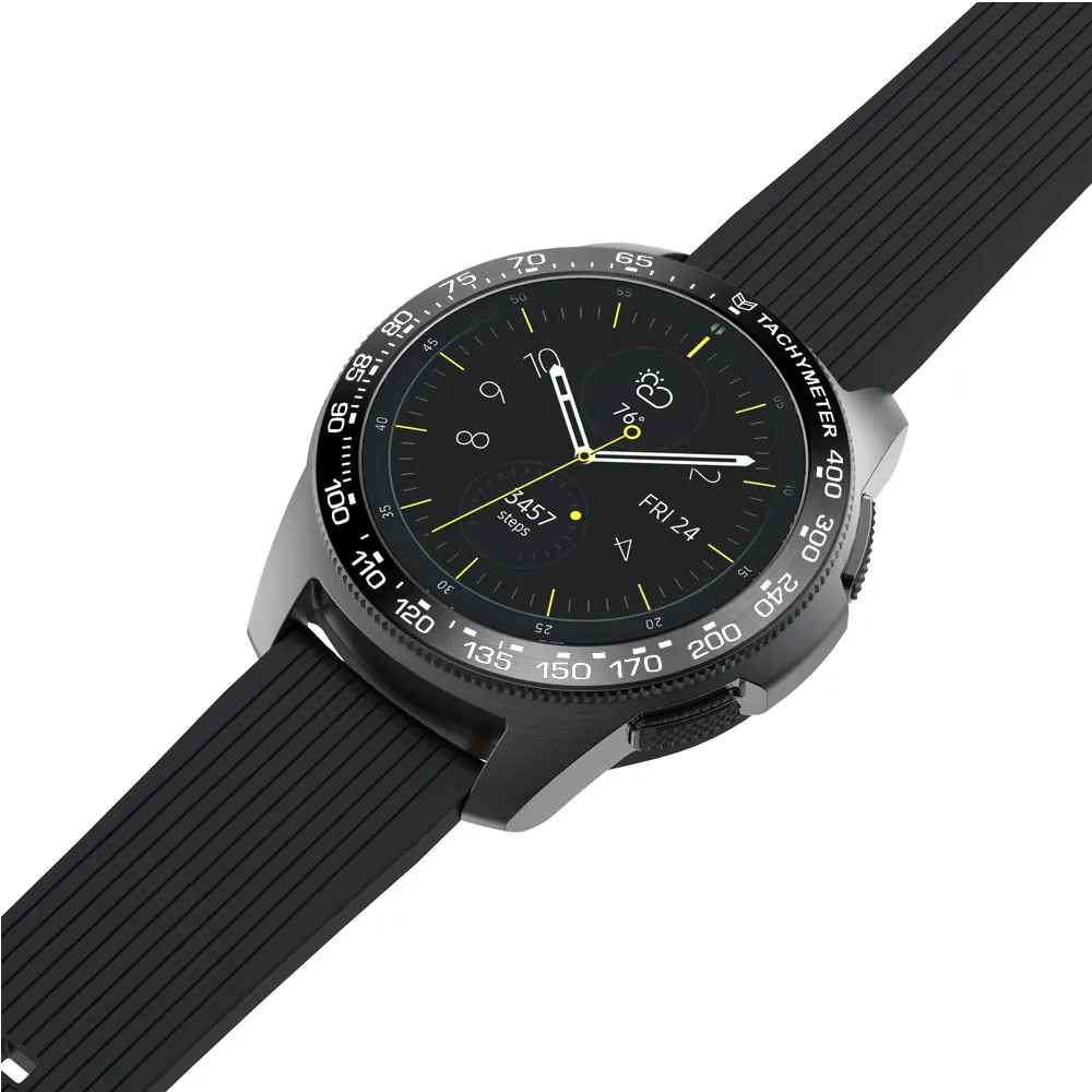 Металлический ободок для samsung Galaxy Watch 46 мм/42 мм чехол gear S3 Frontier/классическая спортивная клейкая крышка ремешок аксессуары 46/42 3