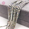 Chaîne de tasse en verre de strass AB 2mm-4mm, sac de 5 yards/sac, cryptage Super brillant blanc, accessoires vestimentaires de bricolage, nouvelle collection ► Photo 1/2