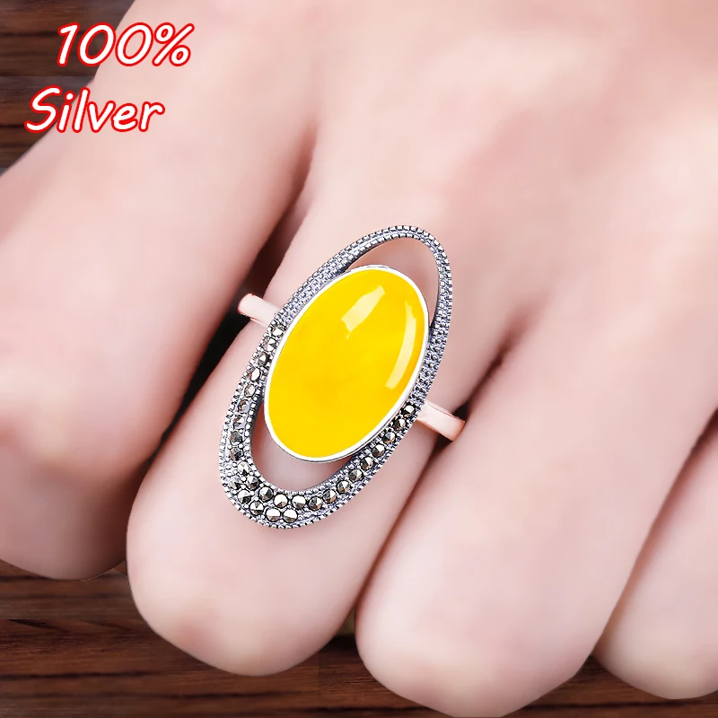 

925 Sterling Silver Adjustable Ring Blank Settings Fitting 10*17mm Oval Cabochons Tray Jewelry Making