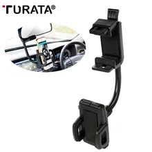 Универсальный держатель для мобильного телефона TURATA для смартфона, автомобильное крепление, зеркало заднего вида, вращение на 360 градусов, gps держатель, кронштейн, подставка