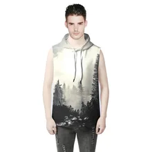 3D font b men s b font hoodie streetwear Fashion Pullover Forest hoodies sweatshirts man Tracksuits