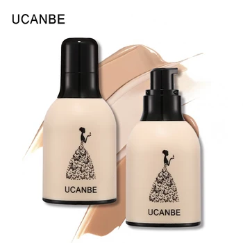 

UCANBE Brand 5 Colors Face Liquid Foundation Makeup Full Coverage Concealer Whitening Primer Waterproof Long Lasting Cosmetics