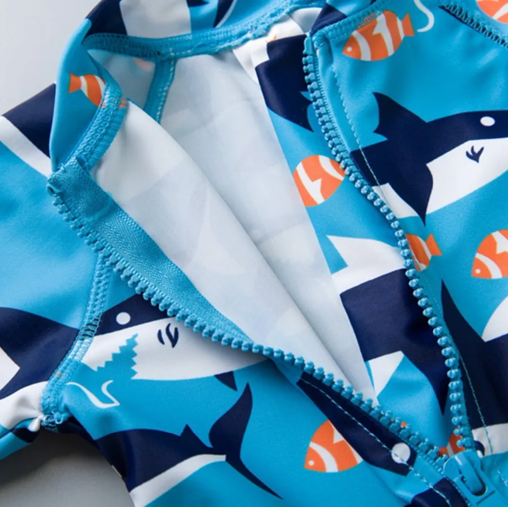 Купальный костюм для маленьких мальчиков УФ защита 50 + цельный купальный