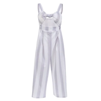 

Fashion Simple Clubwear Casual Jumpsuit Striped Rompers Women's Jumpsuit