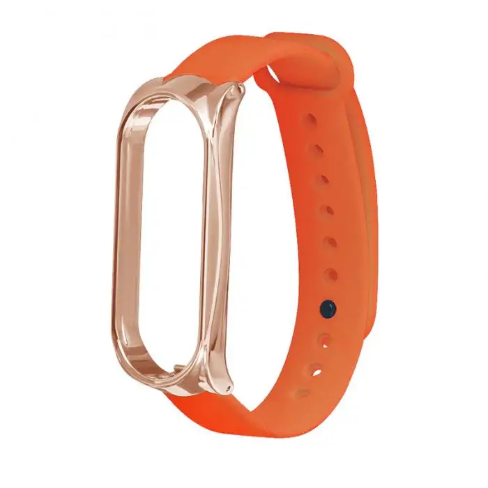 TPE Ремешок Браслет Ремешок с металлическим чехлом для Xiaomi Mi Band 3 GT66
