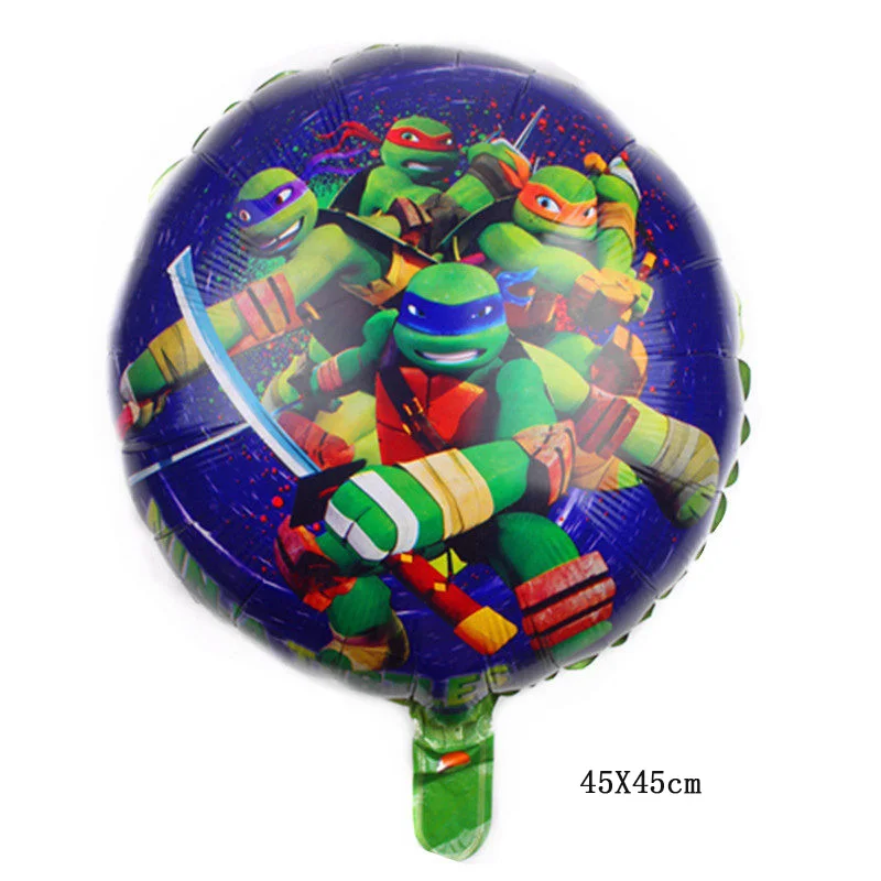 

1PC 18-inch round Teenage Mutant Ninja Turtle Foil Balloons birthday party decorations kids toy Supplies globos
