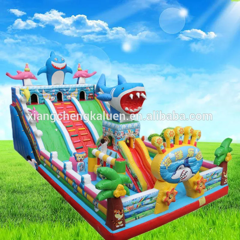 

Custom free design air inflatable bouncer slide for kids