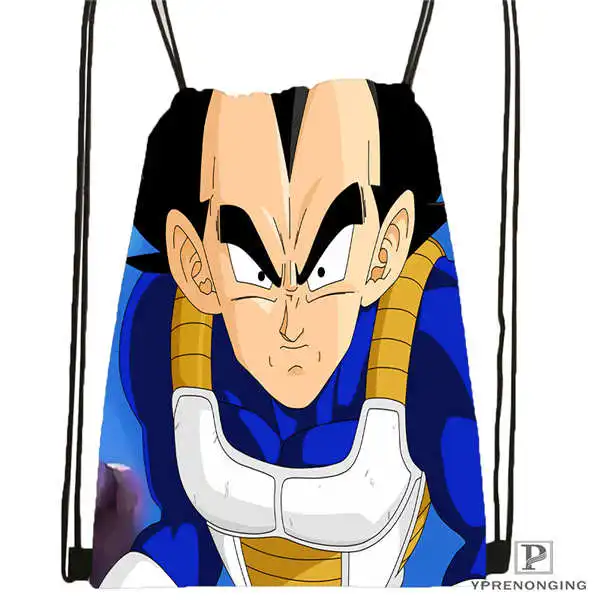 Custom dragon ball kid goku 01 Drawstring Backpack Bag Cute Daypack Kids Satchel Black Back 31x40cm