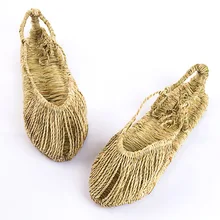 Соломенных Сандалии для девочек корейские мужские летние дышащие Сандалии для девочек в стиле ретро Обувь для пары Для мужчин