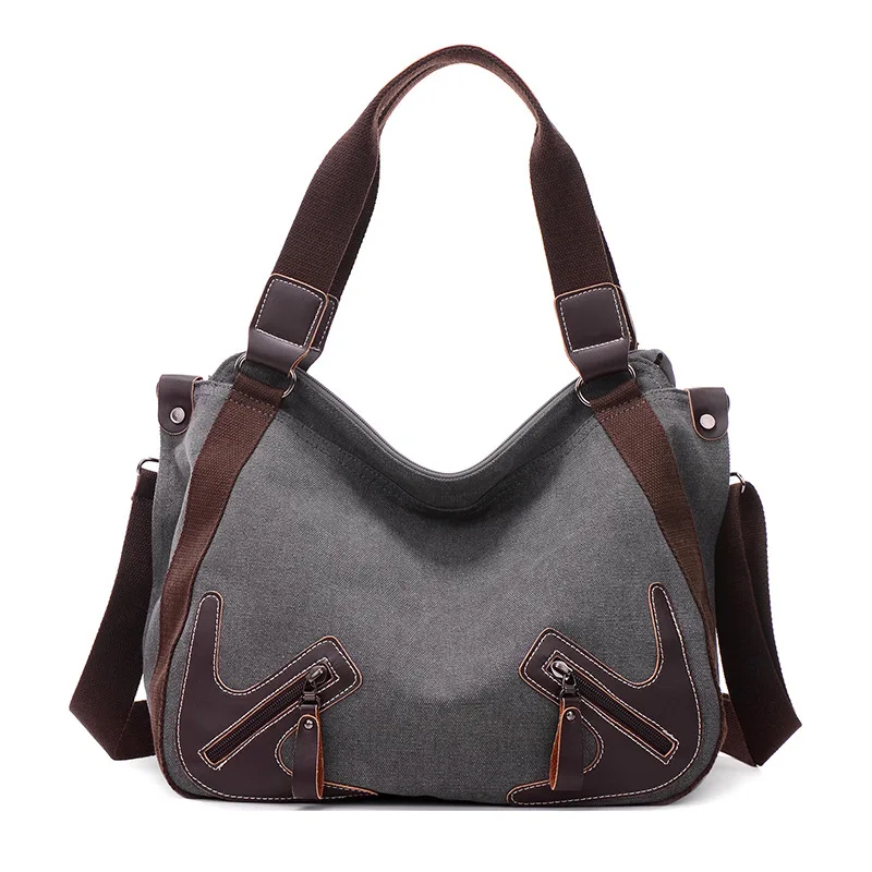 

Woman Bags Fashion Canvas Handbags Vintage Canvas Bag High Quality Women Tote Shoulder Messenger Bags